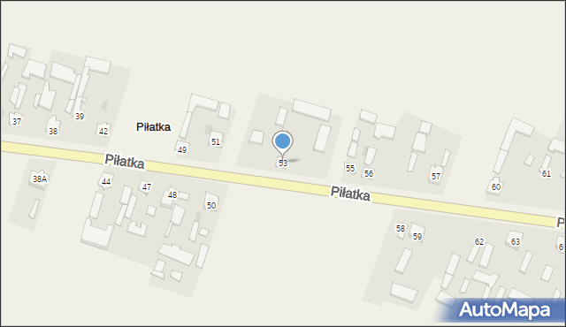 Piłatka, Piłatka, 53, mapa Piłatka