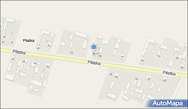 Piłatka, Piłatka, 55, mapa Piłatka