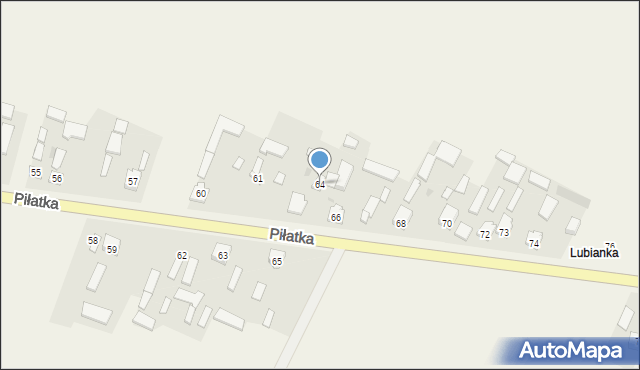 Piłatka, Piłatka, 64, mapa Piłatka