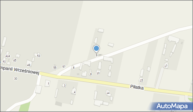 Piłatka, Piłatka, 7, mapa Piłatka