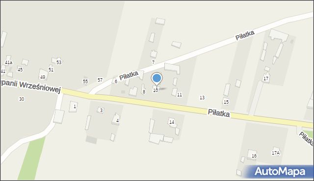 Piłatka, Piłatka, 9, mapa Piłatka