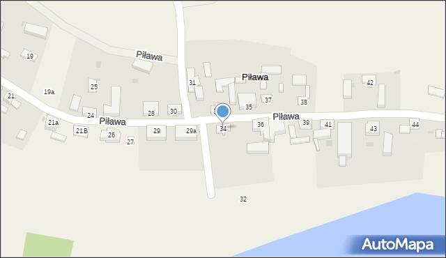 Piława, Piława, 34, mapa Piława