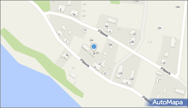 Piława, Piława, 8, mapa Piława