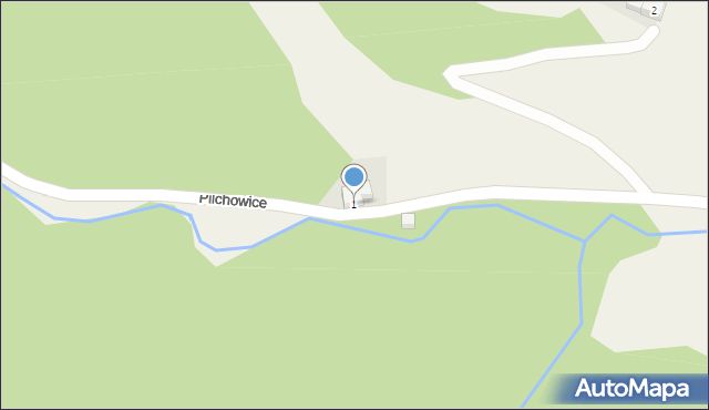Pilchowice, Pilchowice, 1, mapa Pilchowice