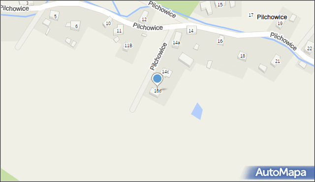 Pilchowice, Pilchowice, 16d, mapa Pilchowice
