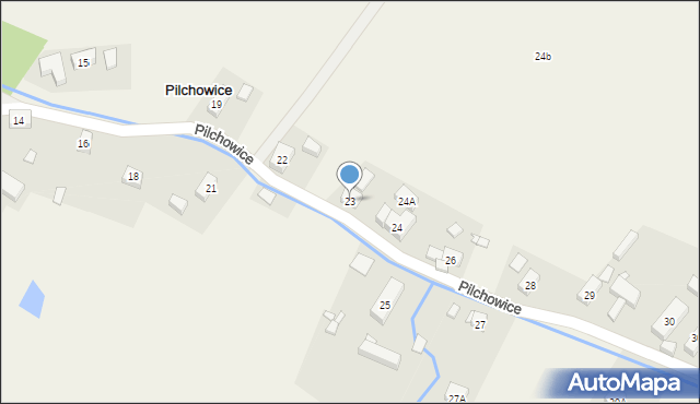 Pilchowice, Pilchowice, 23, mapa Pilchowice