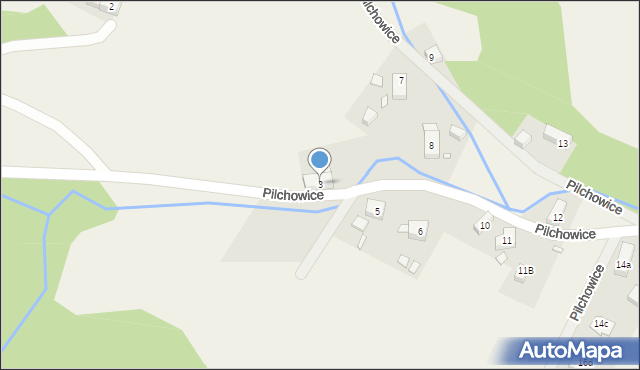 Pilchowice, Pilchowice, 3, mapa Pilchowice