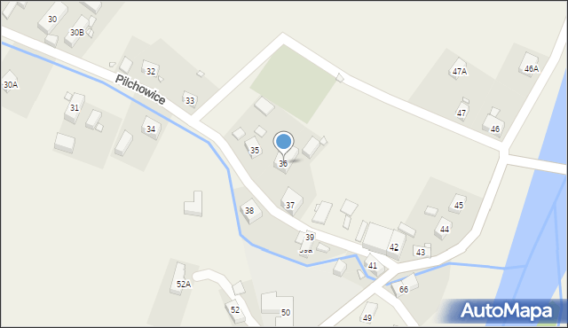 Pilchowice, Pilchowice, 36, mapa Pilchowice