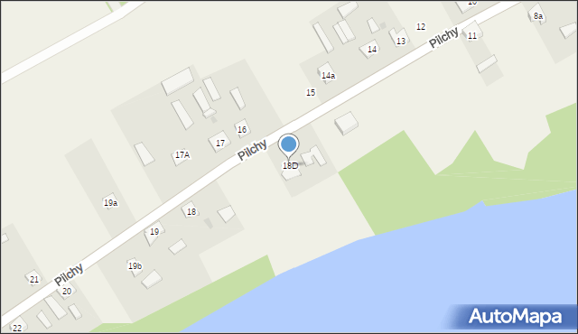Pilchy, Pilchy, 18D, mapa Pilchy