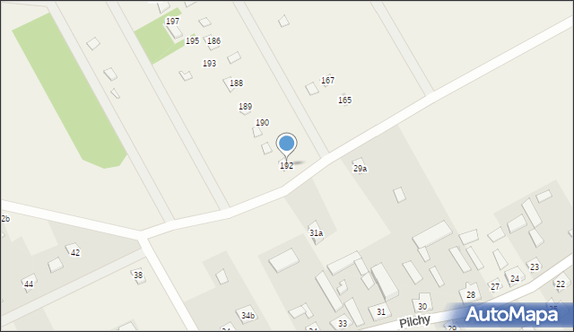 Pilchy, Pilchy, 192, mapa Pilchy