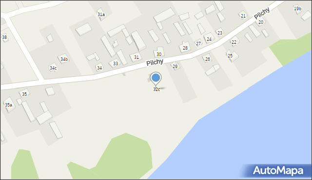 Pilchy, Pilchy, 32c, mapa Pilchy