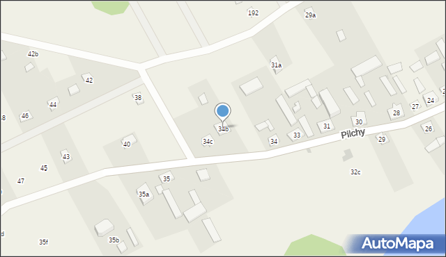 Pilchy, Pilchy, 34b, mapa Pilchy