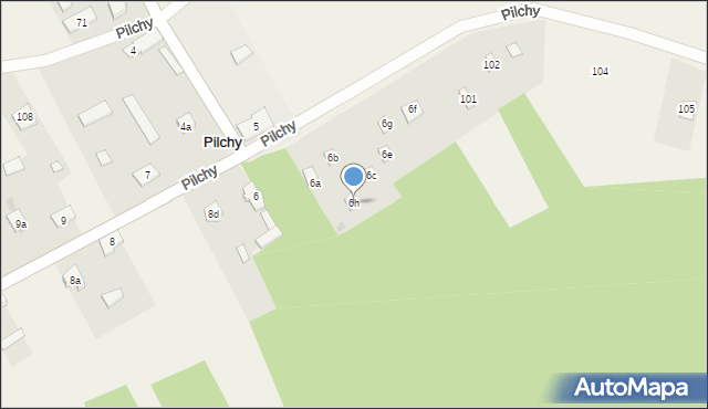 Pilchy, Pilchy, 6h, mapa Pilchy