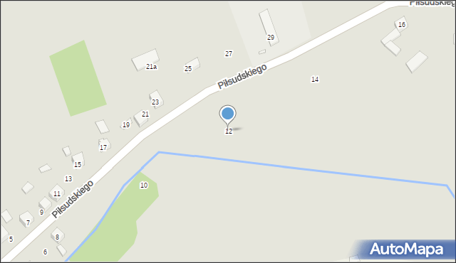 Pilica, Piłsudskiego Józefa, marsz., 12, mapa Pilica