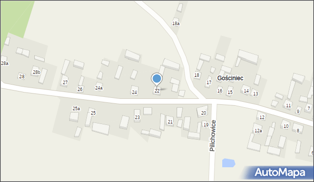 Pilichowice, Pilichowice, 22, mapa Pilichowice