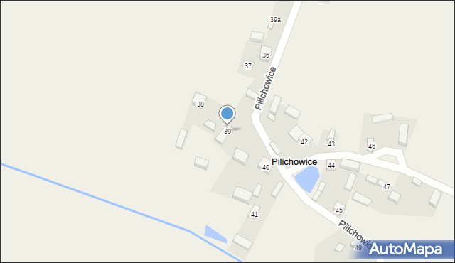 Pilichowice, Pilichowice, 39, mapa Pilichowice