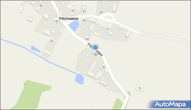 Pilichowice, Pilichowice, 49, mapa Pilichowice