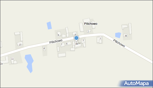 Pilichowo, Pilichowo, 3A, mapa Pilichowo