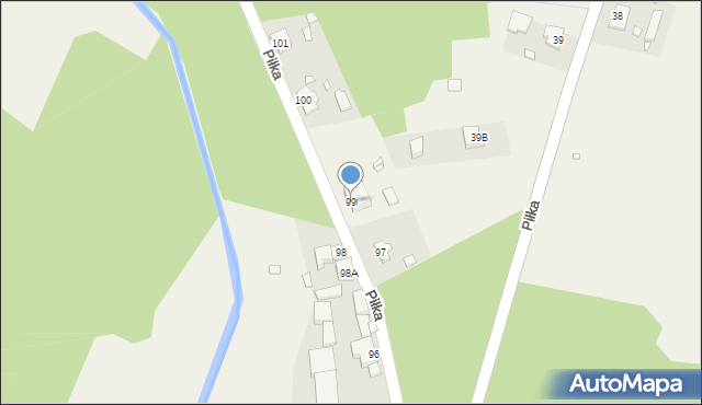 Piłka, Piłka, 99, mapa Piłka