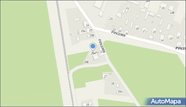 Pińczata, Pińczata, 26A, mapa Pińczata