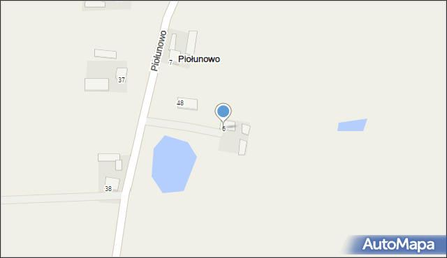 Piołunowo, Piołunowo, 6, mapa Piołunowo