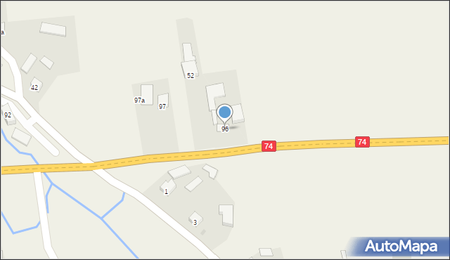 Piórków, Piórków, 96, mapa Piórków