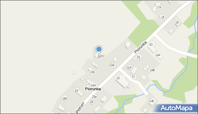 Piorunka, Piorunka, 23, mapa Piorunka