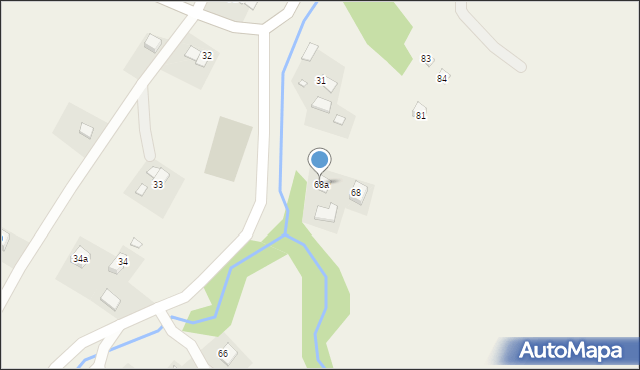 Piorunka, Piorunka, 68a, mapa Piorunka