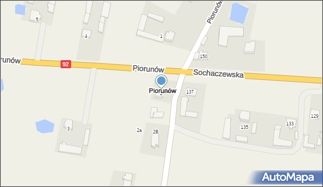 Piorunów, Piorunów, 2, mapa Piorunów