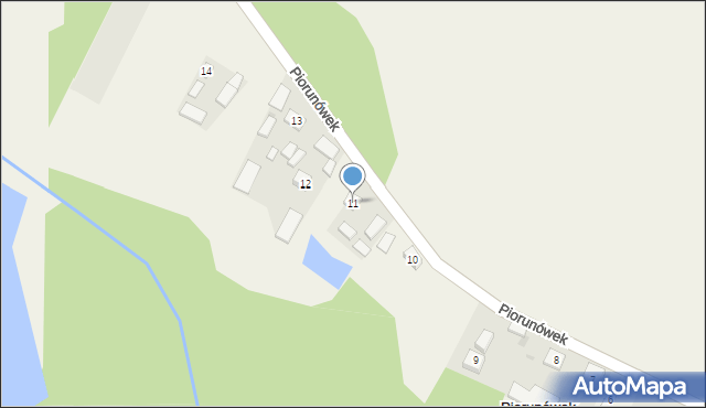 Piorunówek, Piorunówek, 11, mapa Piorunówek