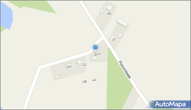 Piorunówek, Piorunówek, 22, mapa Piorunówek
