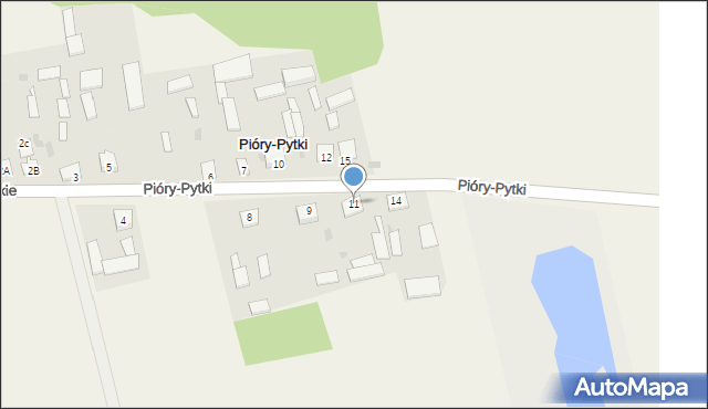 Pióry-Pytki, Pióry-Pytki, 11, mapa Pióry-Pytki