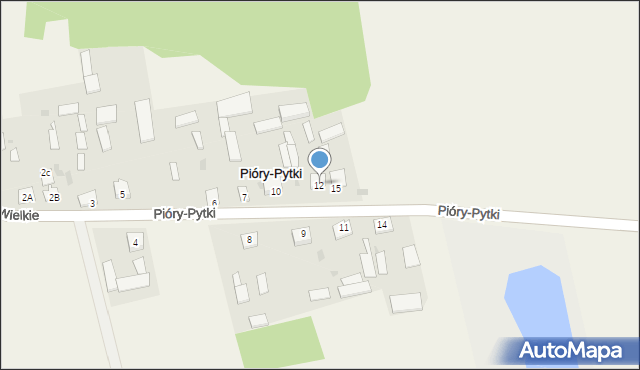 Pióry-Pytki, Pióry-Pytki, 12, mapa Pióry-Pytki