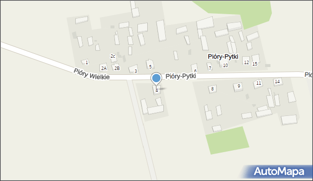 Pióry-Pytki, Pióry-Pytki, 4, mapa Pióry-Pytki
