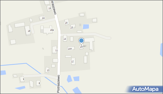 Piotraszewo, Piotraszewo, 13, mapa Piotraszewo