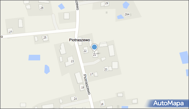 Piotraszewo, Piotraszewo, 21, mapa Piotraszewo