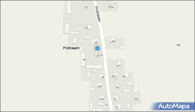 Piotrawin, Piotrawin, 47, mapa Piotrawin