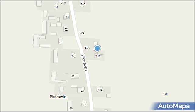 Piotrawin, Piotrawin, 50a, mapa Piotrawin