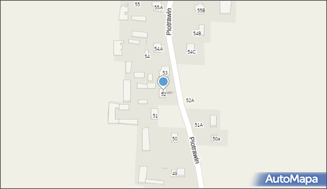 Piotrawin, Piotrawin, 52, mapa Piotrawin