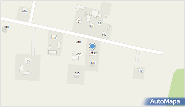 Piotrawin, Piotrawin, 68A, mapa Piotrawin