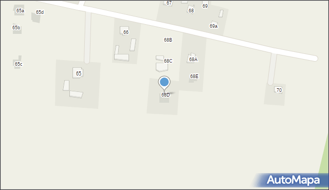 Piotrawin, Piotrawin, 68D, mapa Piotrawin