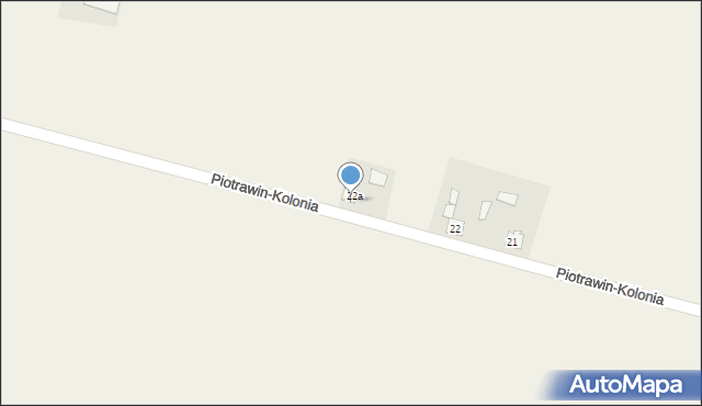 Piotrawin-Kolonia, Piotrawin-Kolonia, 22a, mapa Piotrawin-Kolonia