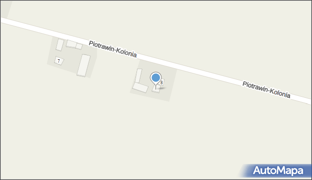 Piotrawin-Kolonia, Piotrawin-Kolonia, 8A, mapa Piotrawin-Kolonia