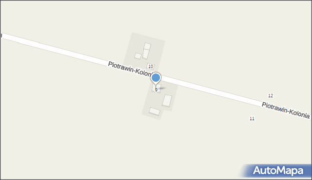 Piotrawin-Kolonia, Piotrawin-Kolonia, 9, mapa Piotrawin-Kolonia