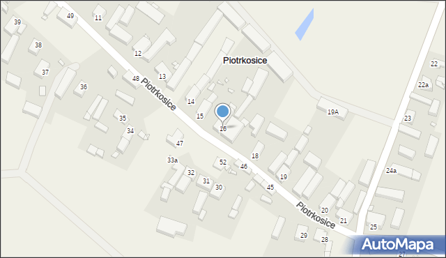 Piotrkosice, Piotrkosice, 16, mapa Piotrkosice