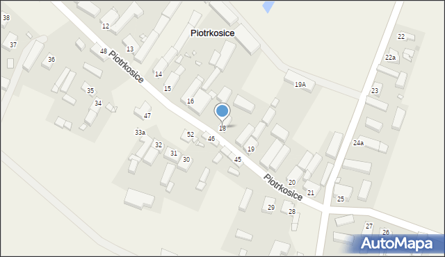 Piotrkosice, Piotrkosice, 18, mapa Piotrkosice