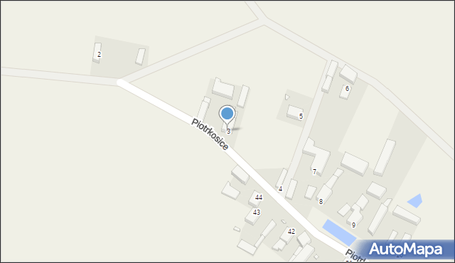 Piotrkosice, Piotrkosice, 3, mapa Piotrkosice