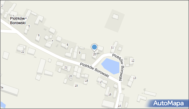 Piotrków Borowski, Piotrków Borowski, 10, mapa Piotrków Borowski