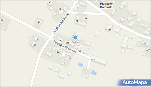 Piotrków Borowski, Piotrków Borowski, 25c, mapa Piotrków Borowski
