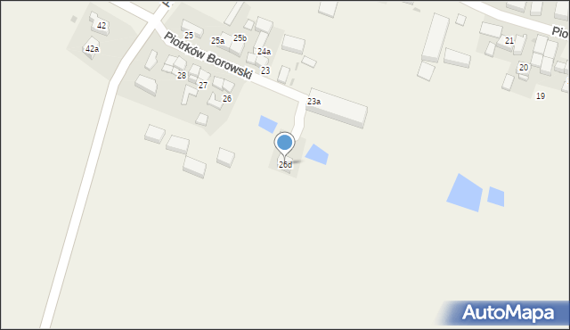 Piotrków Borowski, Piotrków Borowski, 26d, mapa Piotrków Borowski